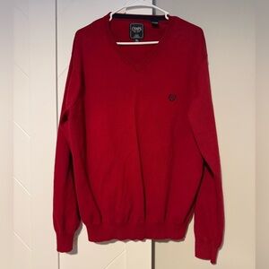 Chaps Men's Fine Gauge Cotton Cashmere  V-Neck Sweater Size XL